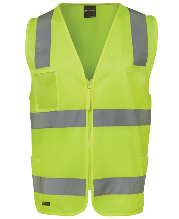 Picture of JB's Hv (D+N) Zip Safety Vest
