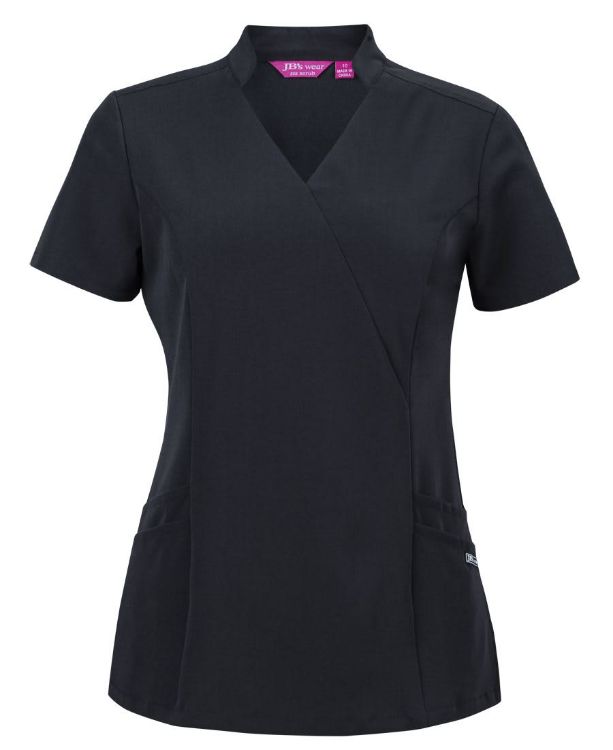 Picture of JB's Ladies Nu Mandarin Collar Scrub Top