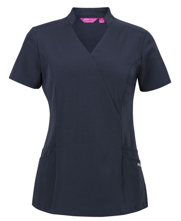Picture of JB's Ladies Nu Mandarin Collar Scrub Top