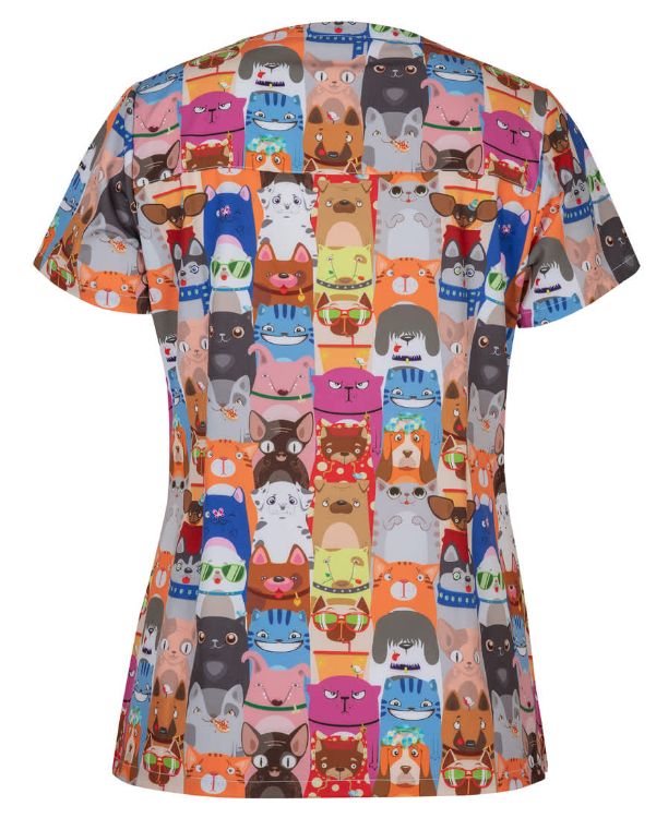 Picture of JB's Ladies Scrub Top Printed