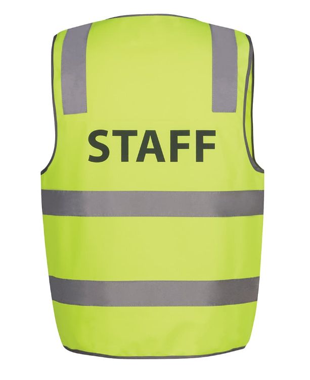 Picture of JB's Hv (D+N) Safety Vest Print Staff Lime