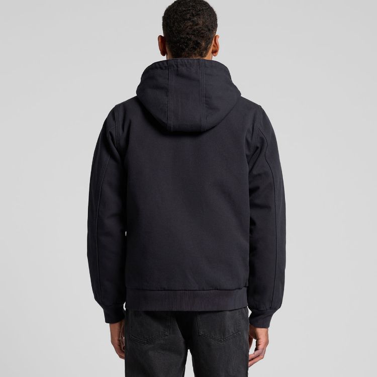 Picture of Canvas Bomber Hood Jacket