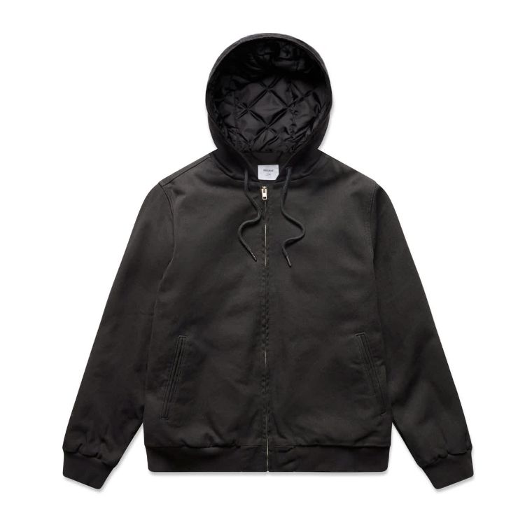 Picture of Canvas Bomber Hood Jacket