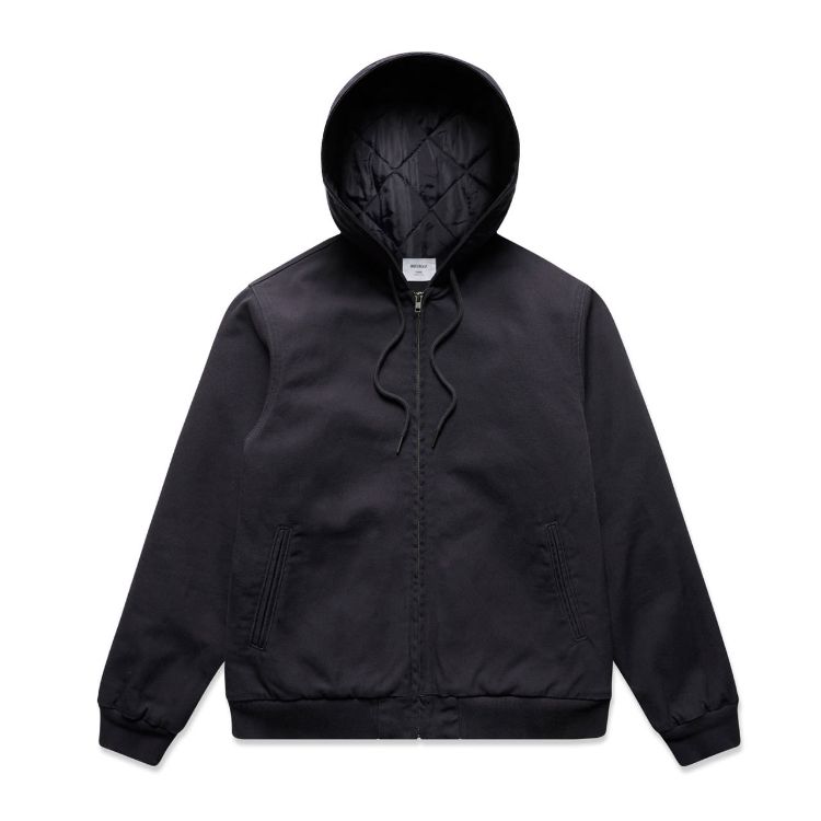 Picture of Canvas Bomber Hood Jacket