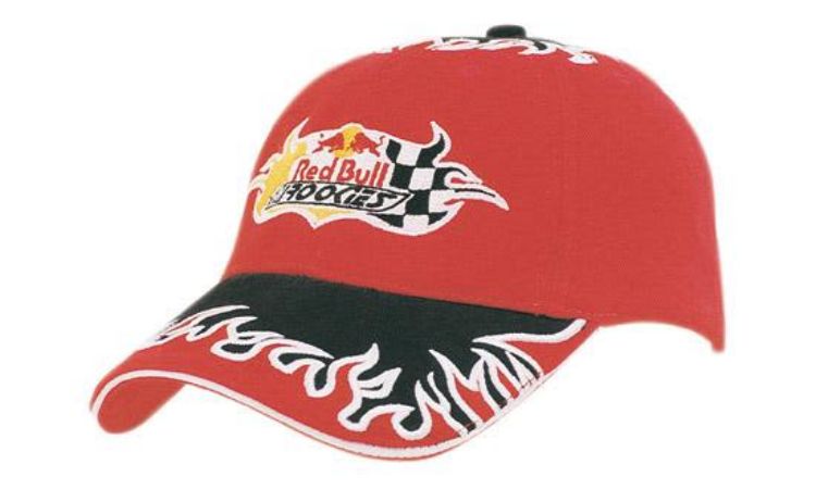 Picture of Brushed Heavy Cotton with Flame Embroidery to Peak and Crown