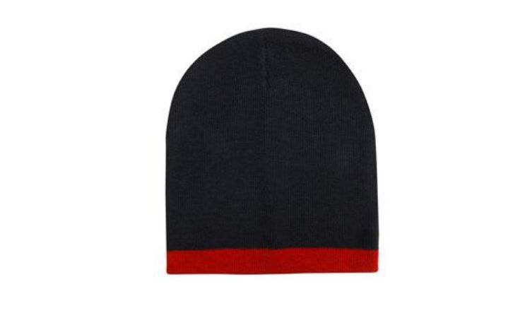 Picture of Roll Down Two Tone Acrylic Beanie - Toque