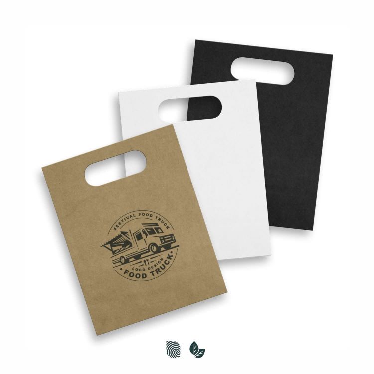 Picture of Medium Die Cut Paper Bag Portrait