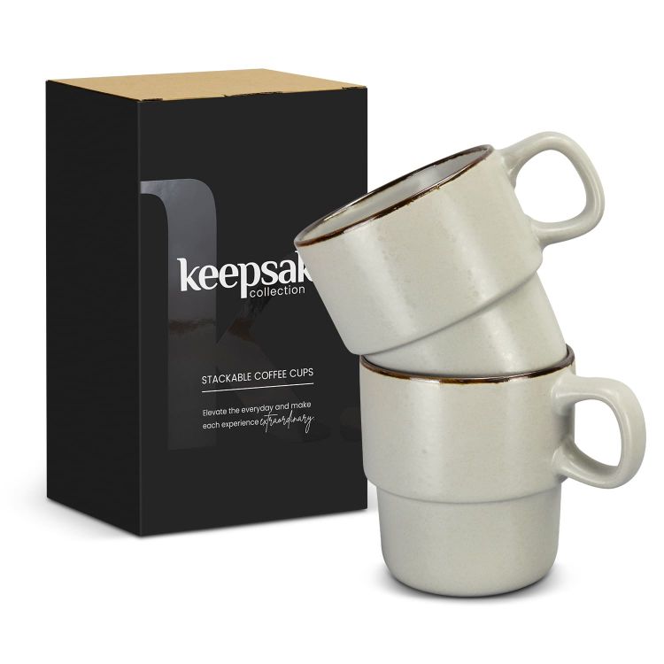 Picture of Keepsake Stackable Coffee Cup - Set of 2