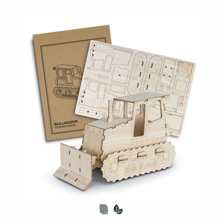 Picture of BRANDCRAFT Bulldozer Wooden Model