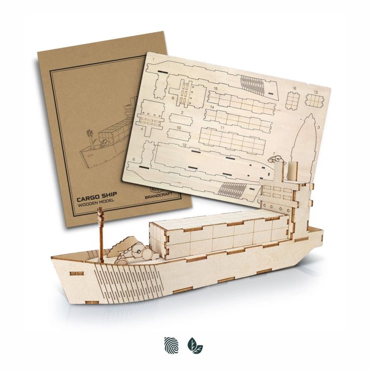 Picture of BRANDCRAFT Cargo Ship Wooden Model