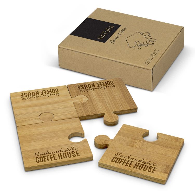 Picture of NATURA Puzzle Coaster - Set of 4