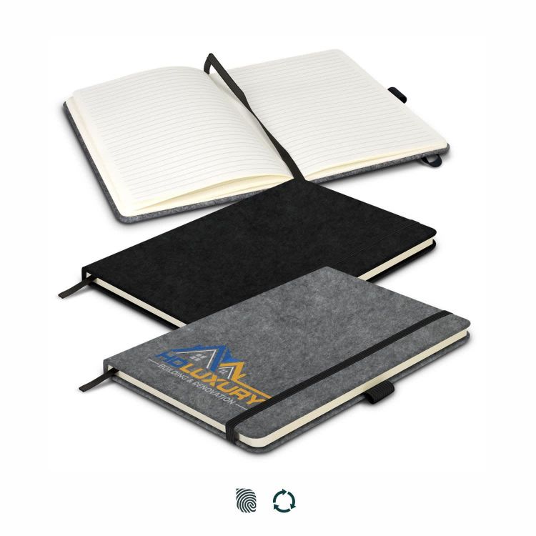 Picture of RPET Felt Hard Cover Notebook