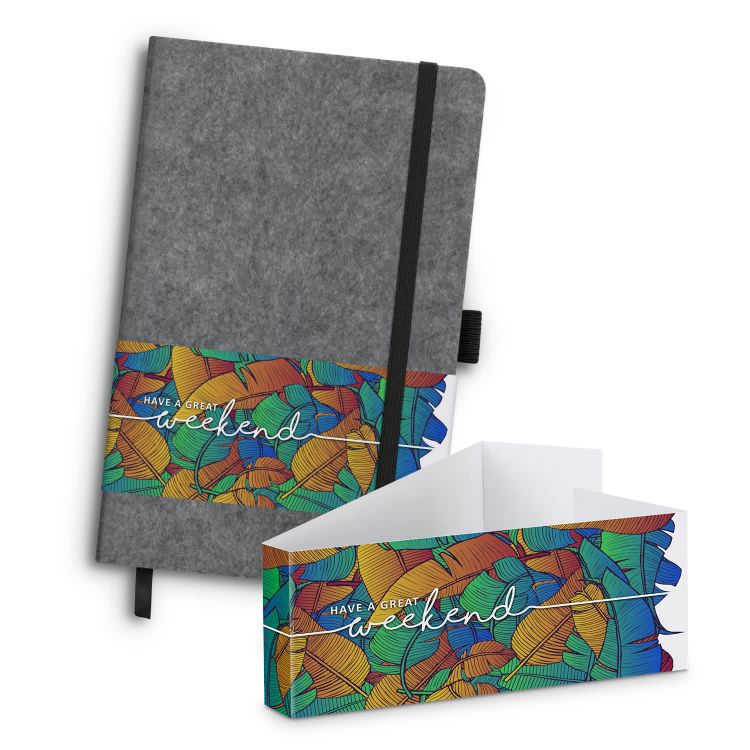Picture of RPET Felt Hard Cover Notebook