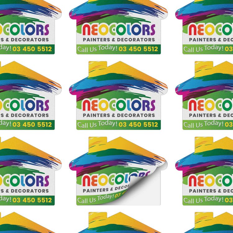 Picture of AD Labels 70 x 50mm - House Shaped