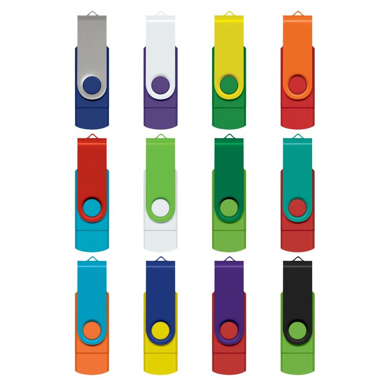 Picture of Helix 8GB Dual Flash Drive