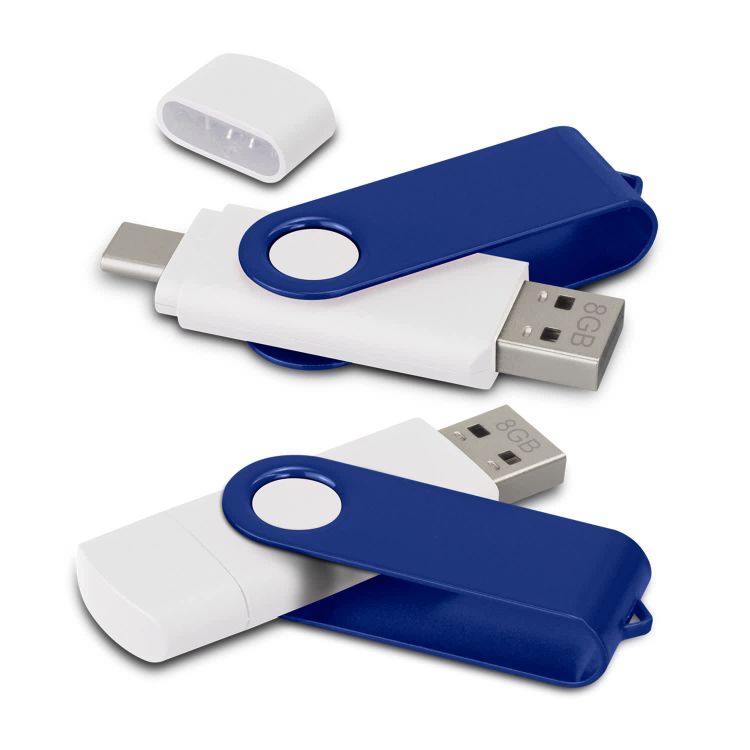Picture of Helix 8GB Dual Flash Drive