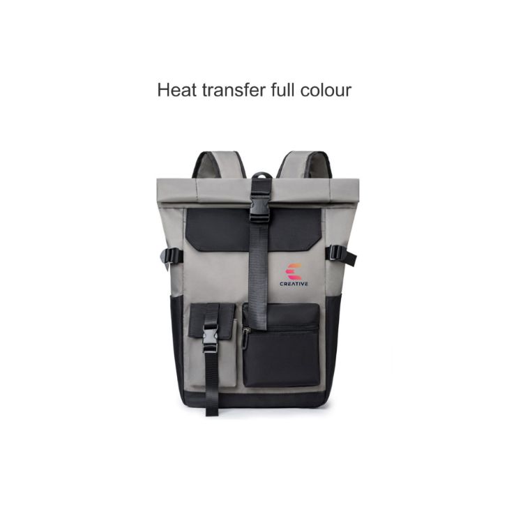 Picture of Multi-pocket Roll Top Backpack