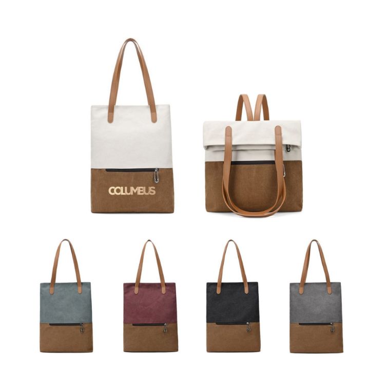 Picture of Convertible Canvas Backpack to Tote Bag