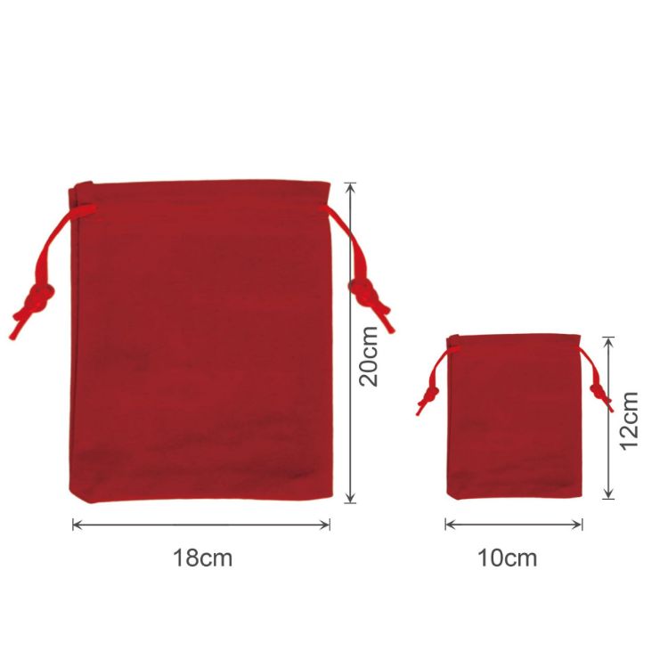 Picture of Christmas Drawstring Gift Bags
