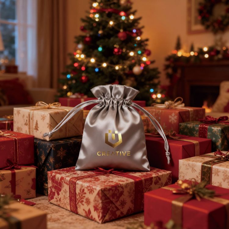 Picture of Silk Satin Drawstring Bags