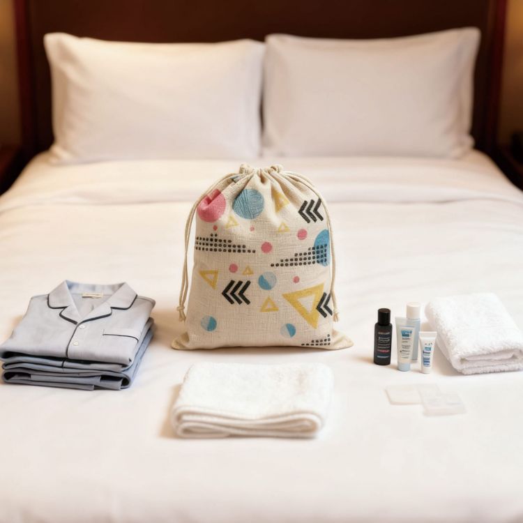 Picture of Cotton Linen Drawstring Bags