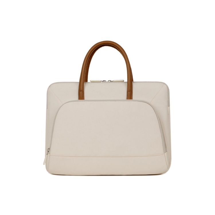 Picture of PU Handle Laptop Bag with Zippered Outer Pocket