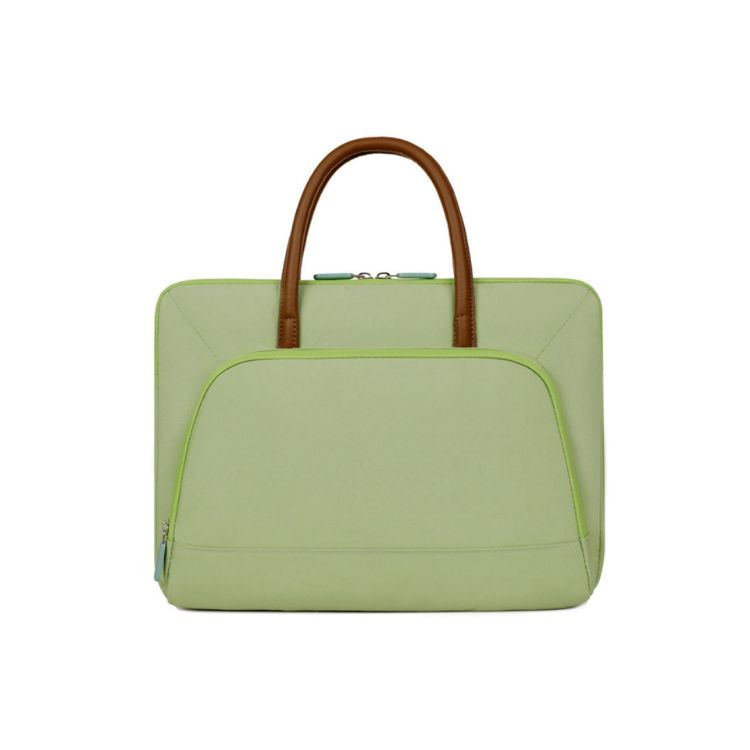 Picture of PU Handle Laptop Bag with Zippered Outer Pocket