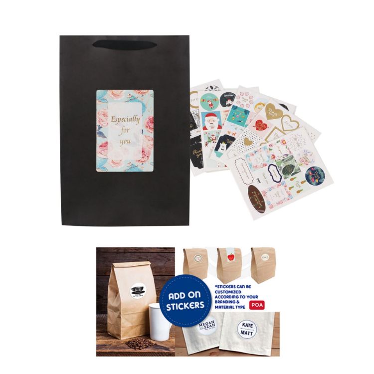 Picture of Small Vertical Paper Bag with Rope Handle(150 x 220 x 90mm)