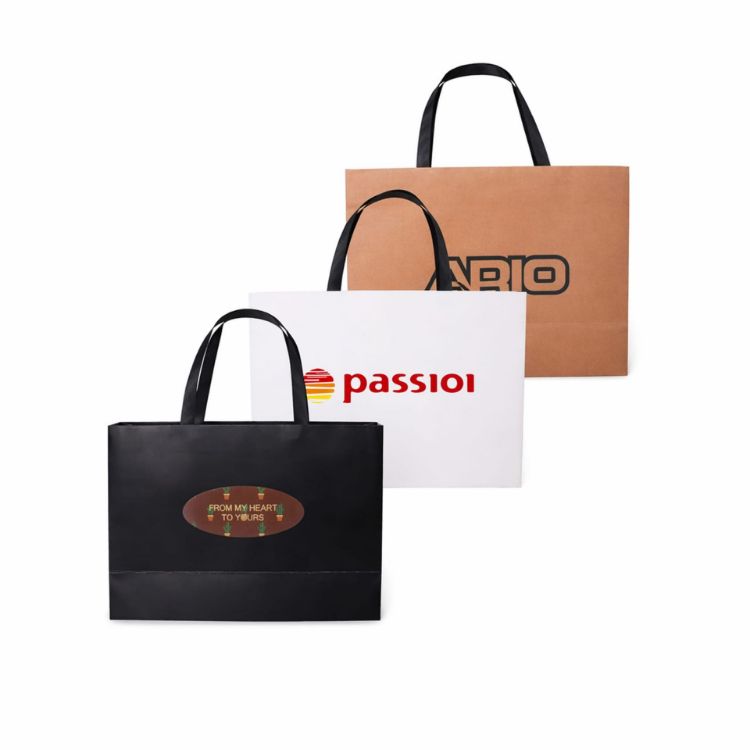 Picture of Large Paper Bag with Flat Handle(380 x 270 x 120mm)