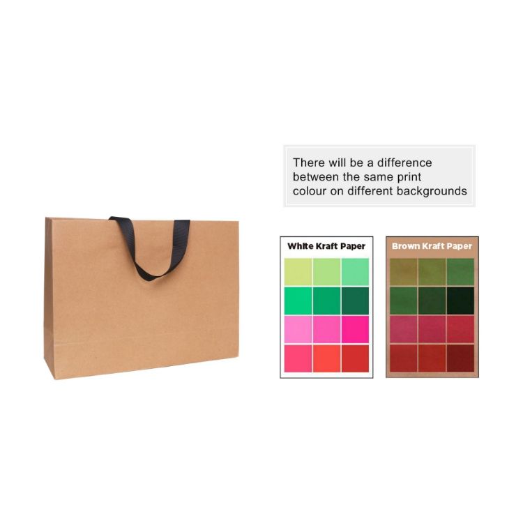 Picture of Large Paper Bag with Flat Handle(380 x 270 x 120mm)