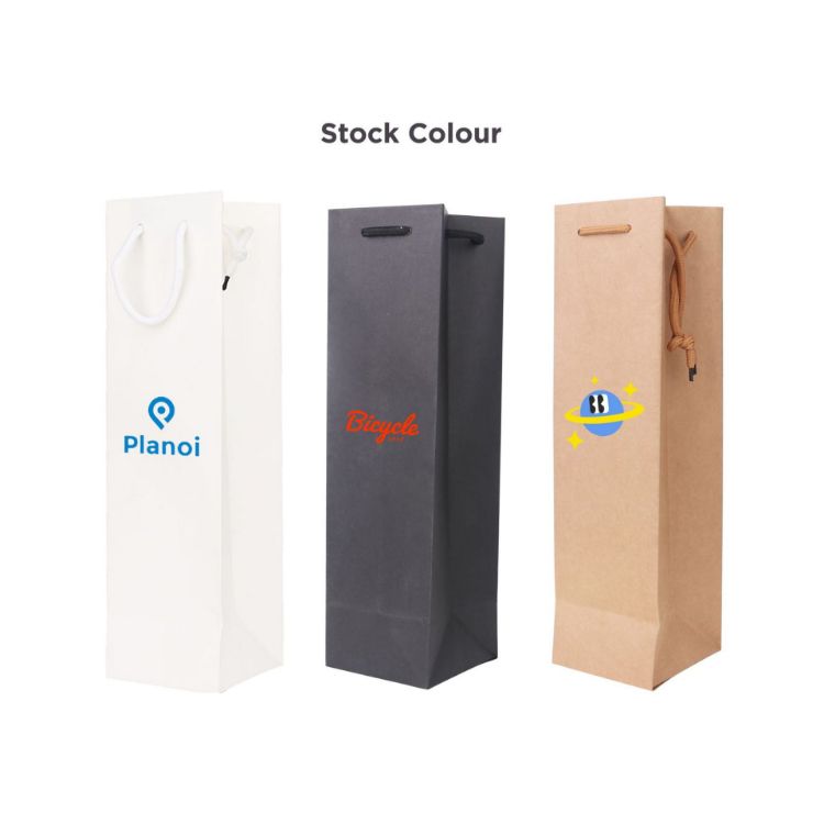 Picture of Wine Bottle Paper Bag(100x360x100mm)