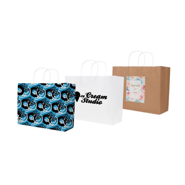 Picture of Twisted Handle Kraft Paper Bag(320x250x120mm)