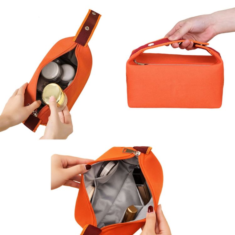 Picture of Portable Canvas Cosmetic Bag