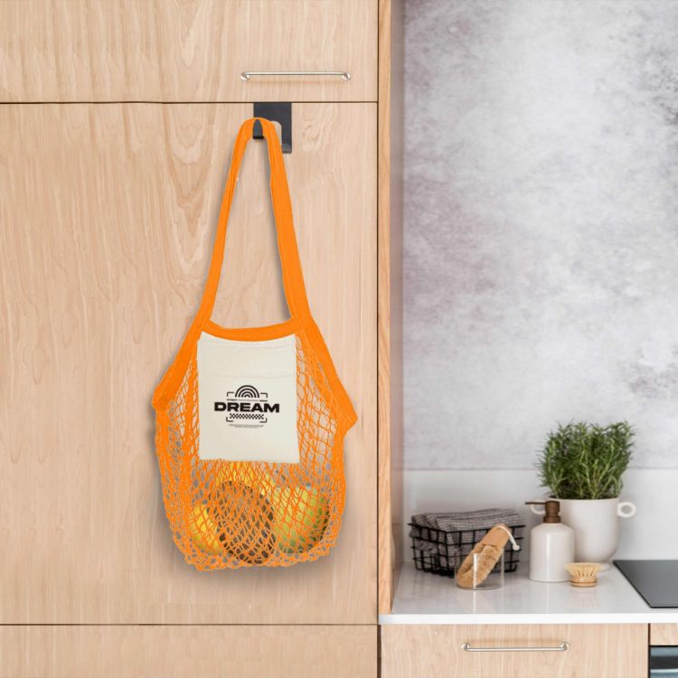 Picture of Mesh Foldaway Cotton Tote bag
