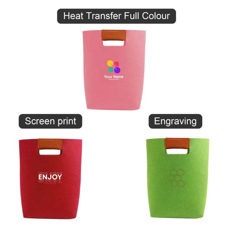 Picture of RPET Elegant Felt Carrying Tote Bag