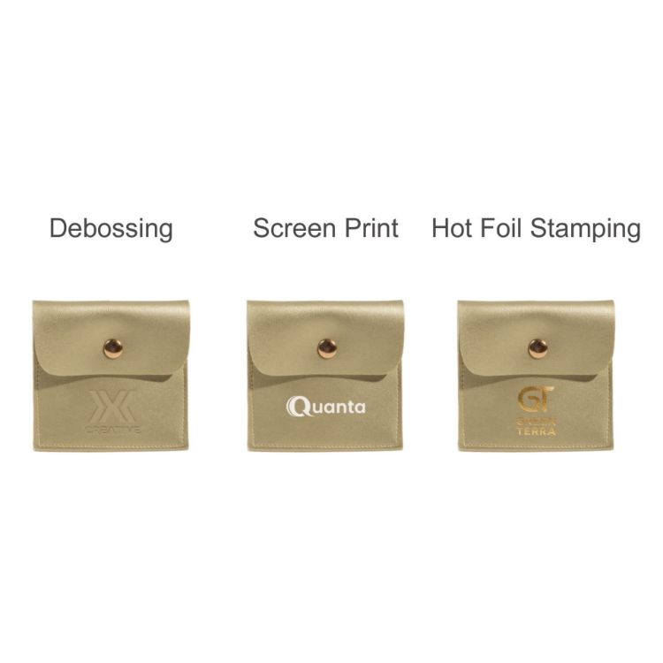 Picture of Square PU Leather Jewellery Pouch