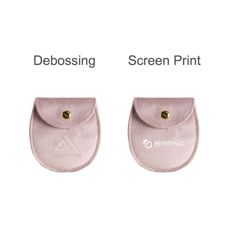 Picture of Oval Velvet Jewellery Pouch