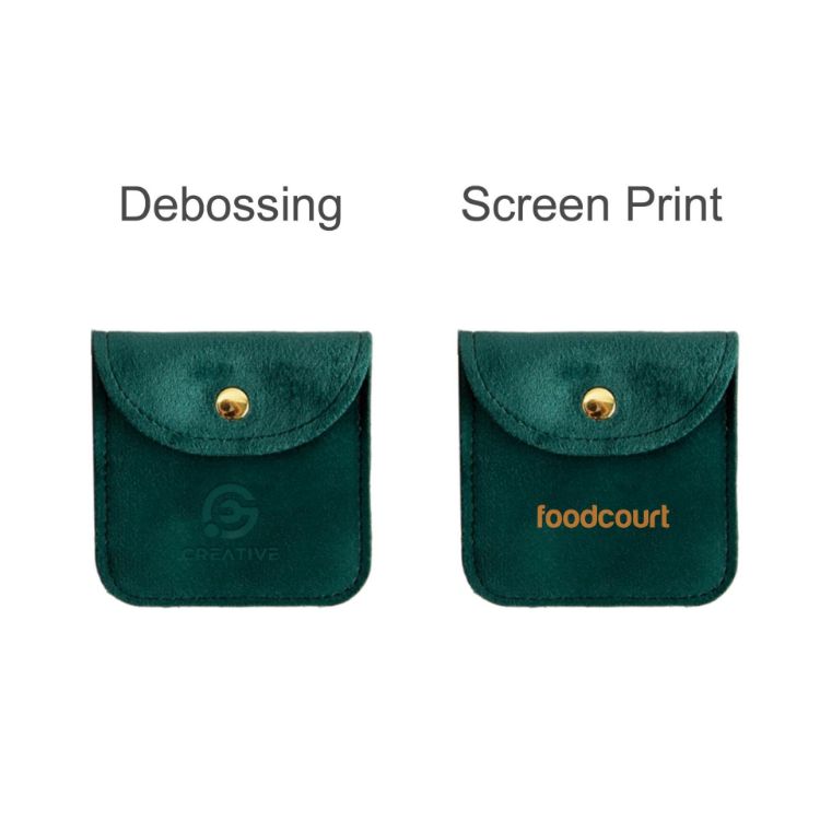 Picture of Square Velvet Jewellery Pouch