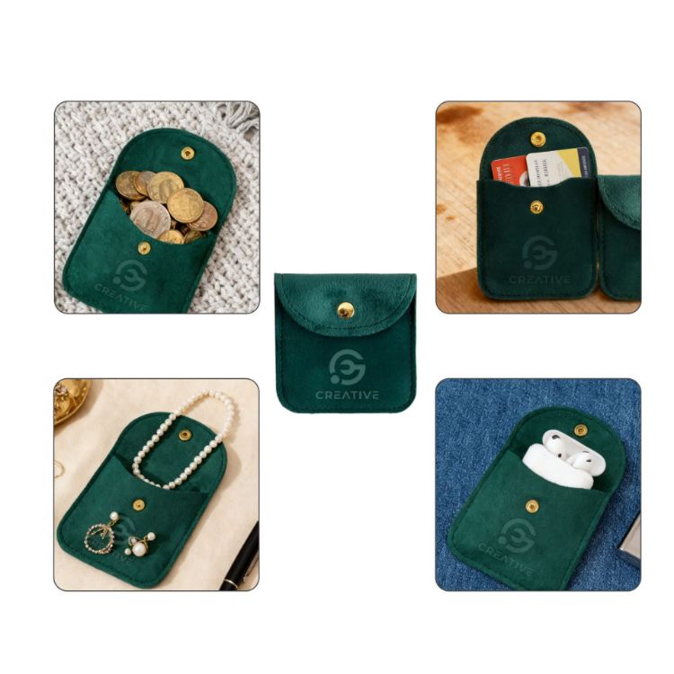 Picture of Square Velvet Jewellery Pouch