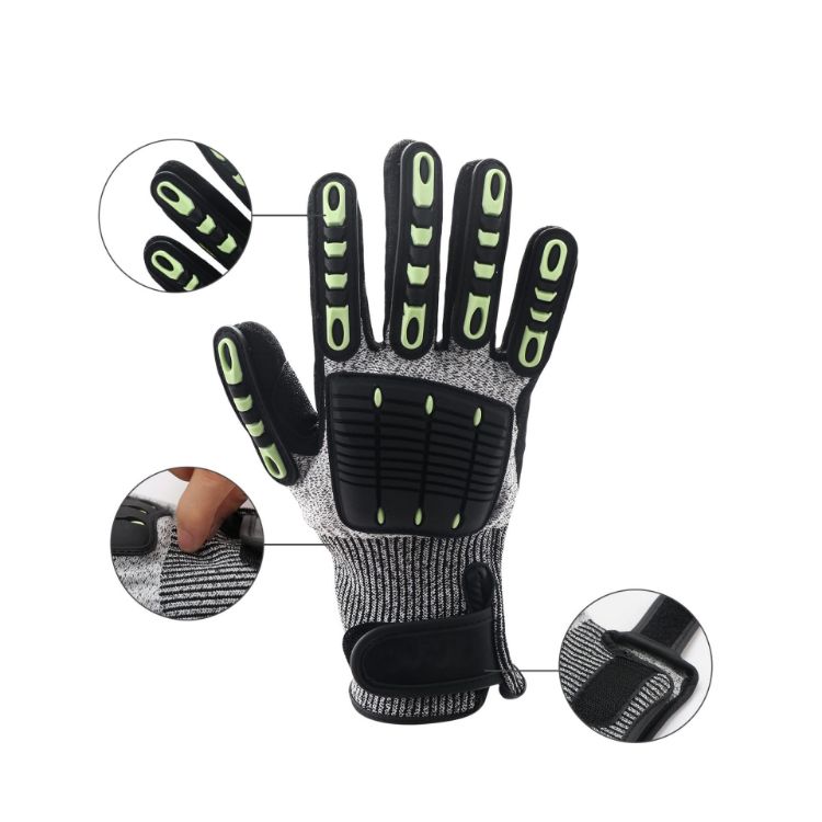 Picture of Heavy Duty Safety Work Gloves With Wrist Lock & Palm Guard