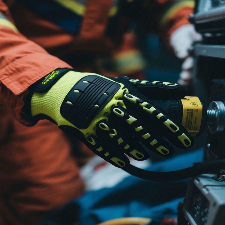 Picture of Heavy Duty Safety Work Gloves With Wrist Lock & Palm Guard