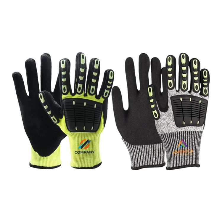 Picture of Heavy Duty Safety Work Gloves With Reinforced Thumb Web