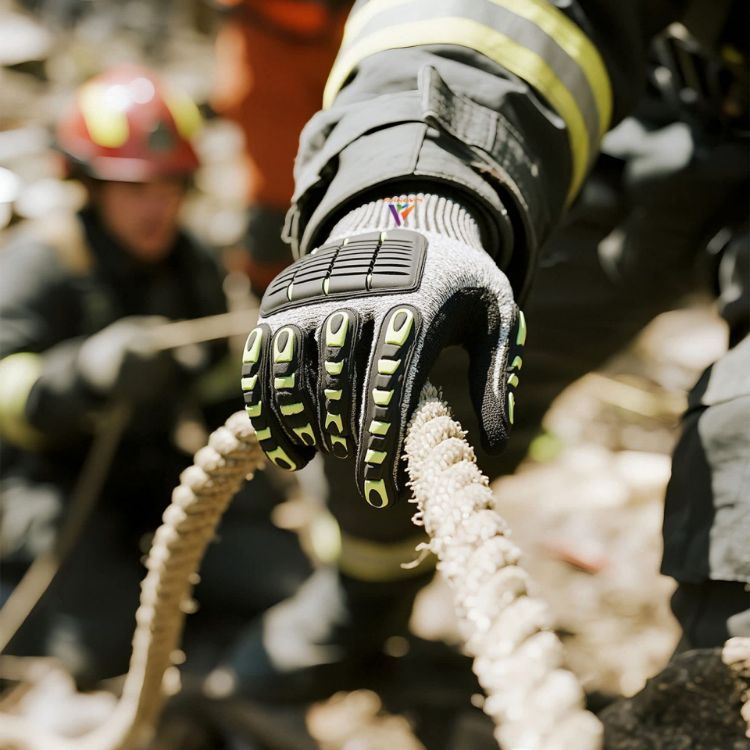 Picture of Heavy Duty Safety Work Gloves With Reinforced Thumb Web