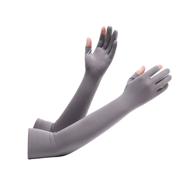 Picture of Long Sleeve Sun Protective Gloves with 2 Open Fingers