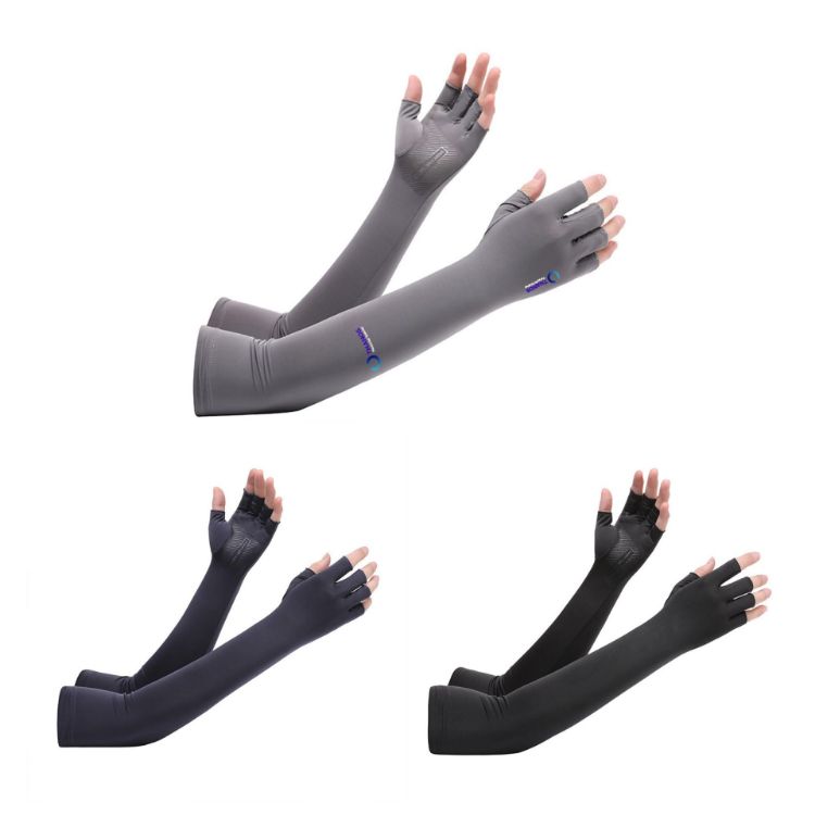 Picture of Long Sleeve Sun Protective Fingerless Gloves