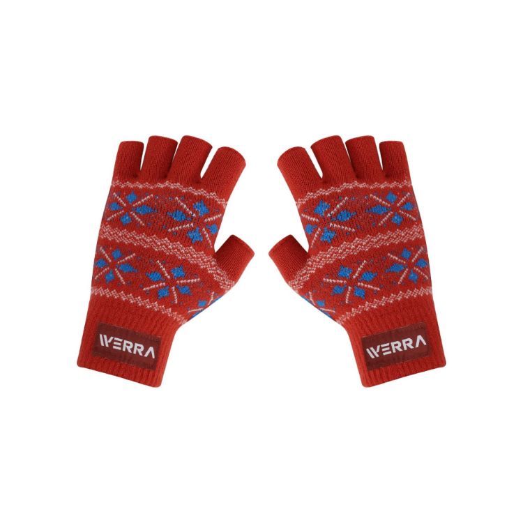 Picture of Kids Jacquard Fingerless Gloves