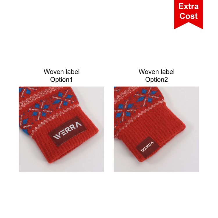 Picture of Kids Jacquard Fingerless Gloves