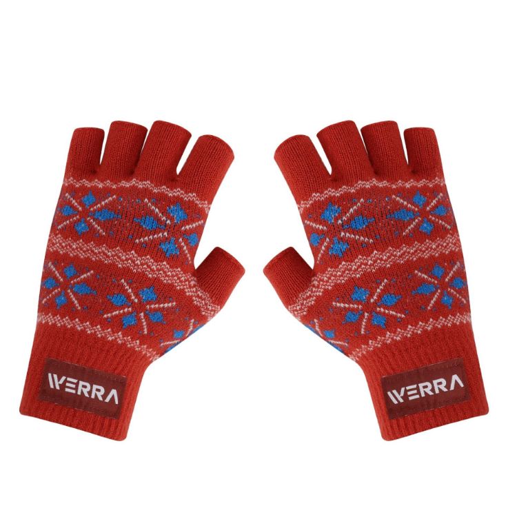 Picture of Adults Jacquard Fingerless Gloves