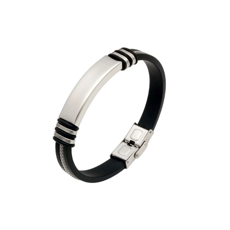 Picture of Buckle Latch Silica Silver Bracelet