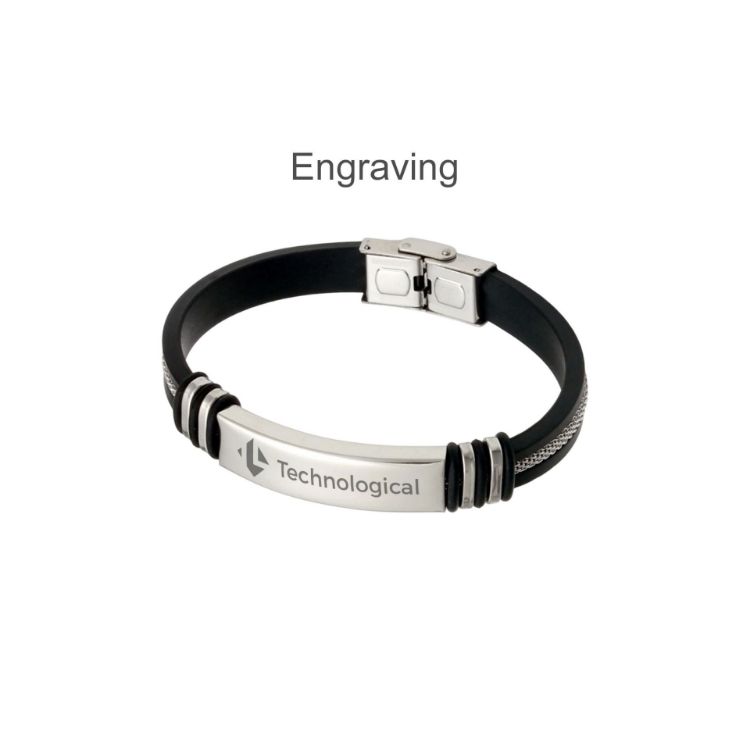 Picture of Buckle Latch Silica Silver Bracelet